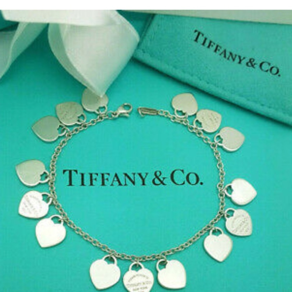 Item # C10 - TIFFANY & CO RARE MINI MULTI HEART BRACELET